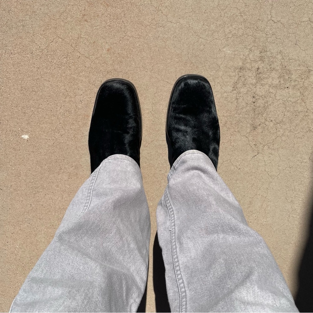 VTG 🇮🇹 WARREN EDWARDS Calf Hair Boots made in ITALY 🎩 - Picture 15 of 16